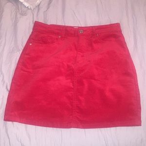 Red skirt
